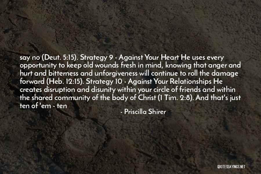 Anger In Your Heart Quotes By Priscilla Shirer