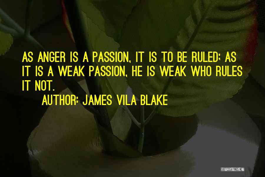 Anger Management Quotes By James Vila Blake