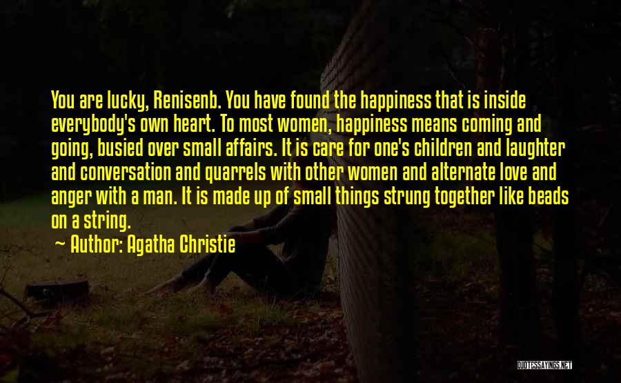 Anger Over Love Quotes By Agatha Christie