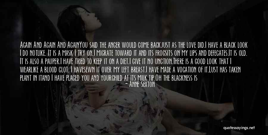 Anger Over Love Quotes By Anne Sexton