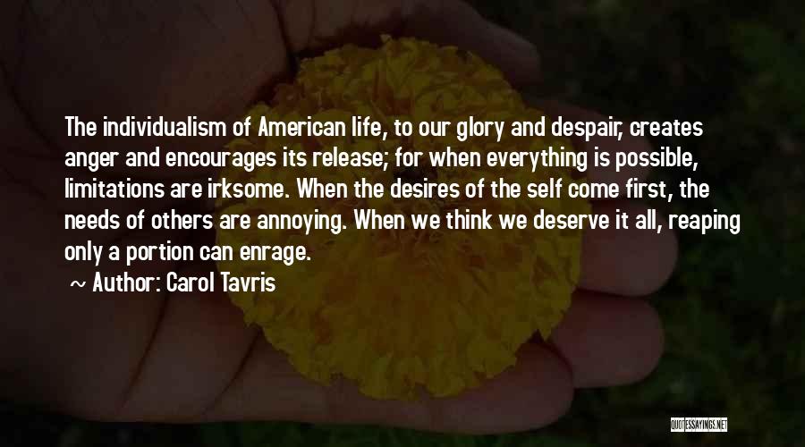 Anger Release Quotes By Carol Tavris