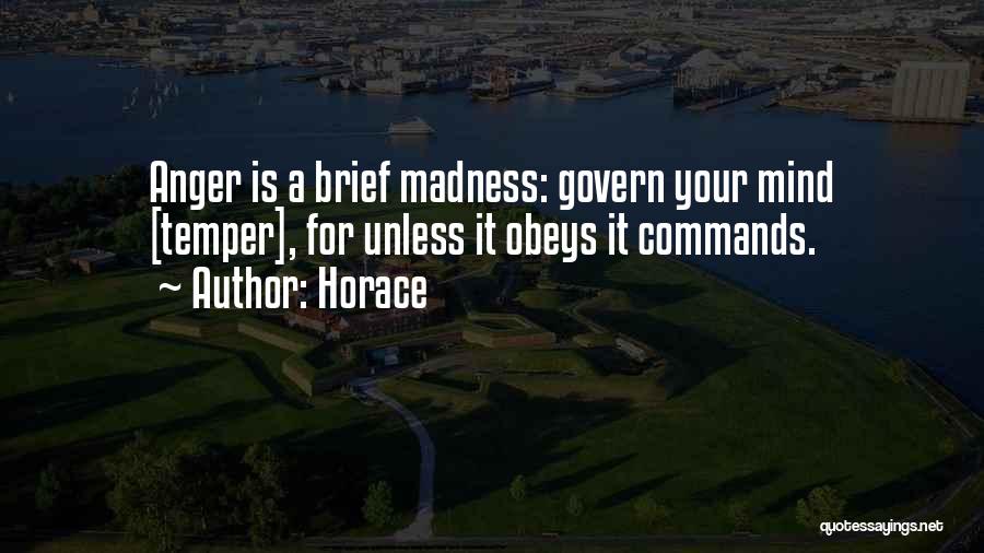 Anger Self Control Quotes By Horace