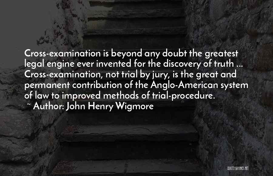 Anglo American Quotes By John Henry Wigmore