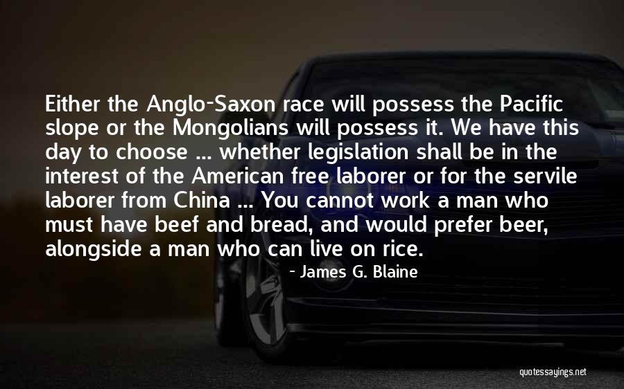 Anglo Saxon Quotes By James G. Blaine Anglo Saxon Quotes By James G. Blaine