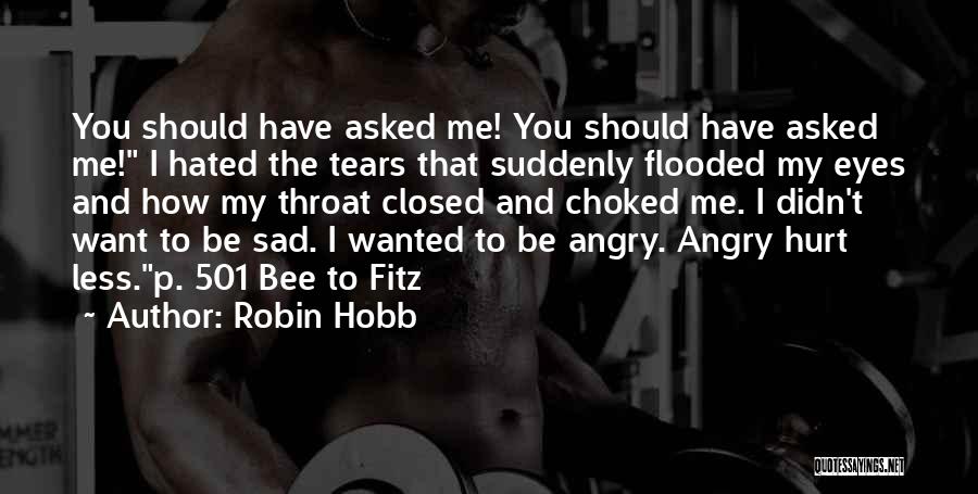 Angry And Hurt Quotes By Robin Hobb