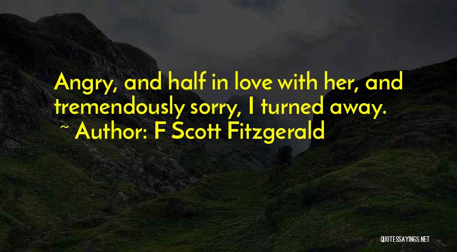 Angry And Sorry Quotes By F Scott Fitzgerald