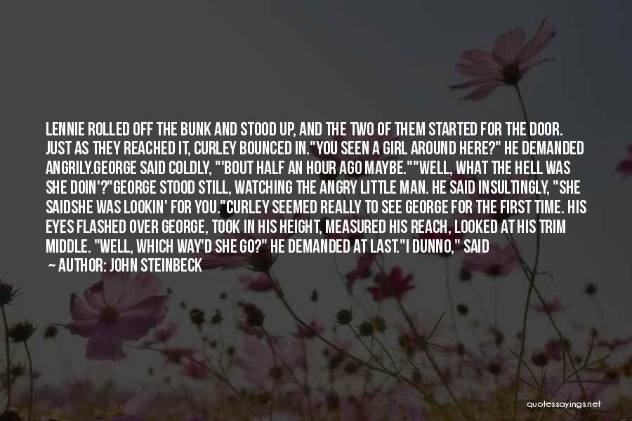Angry Eyes Quotes By John Steinbeck
