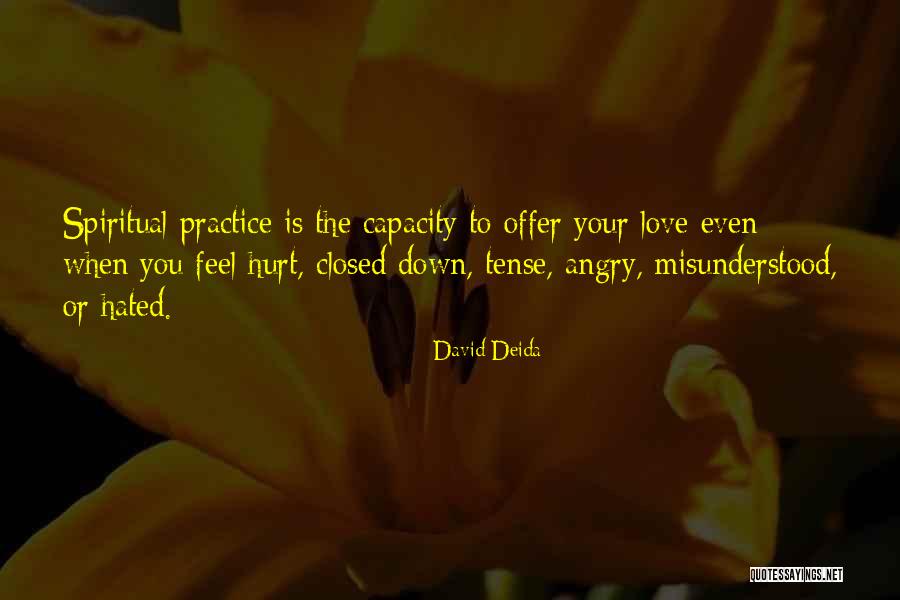 Angry Love Hurt Quotes By David Deida