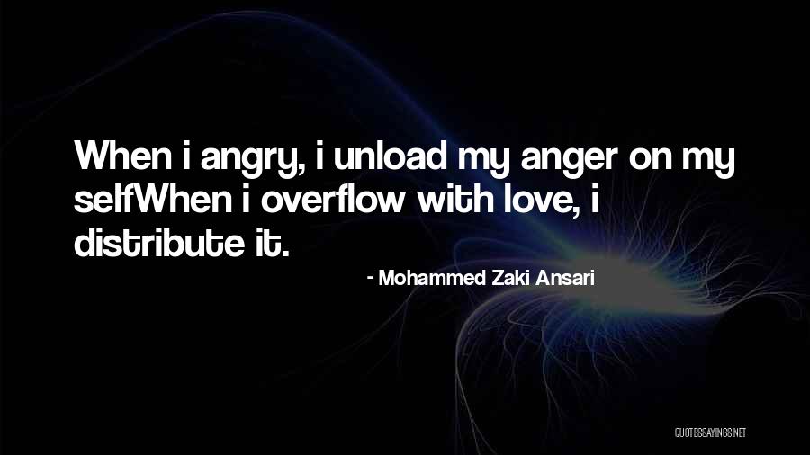 Angry Love Quotes By Mohammed Zaki Ansari