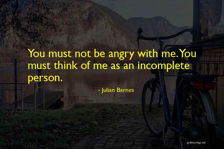 Angry Person Quotes By Julian Barnes