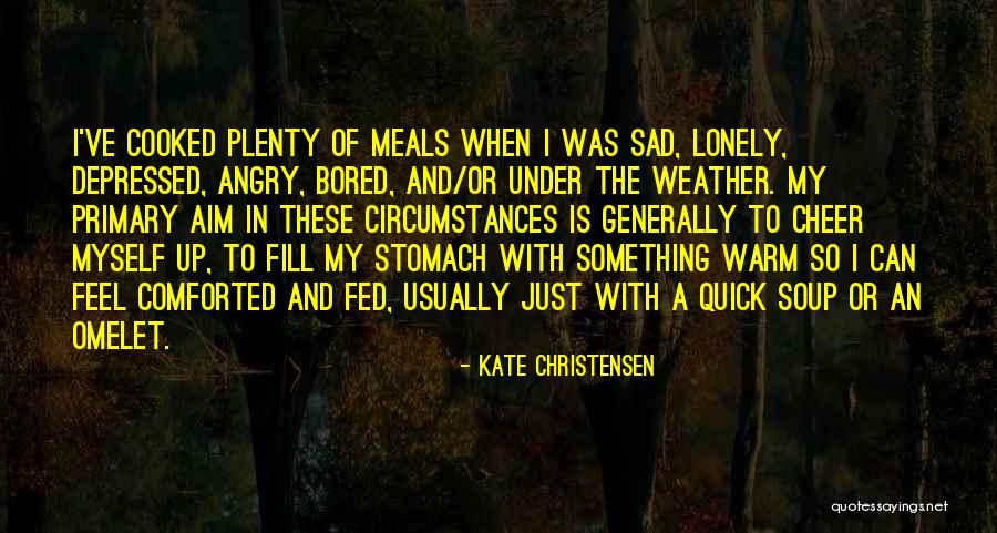 Angry Sad Depressed Quotes By Kate Christensen