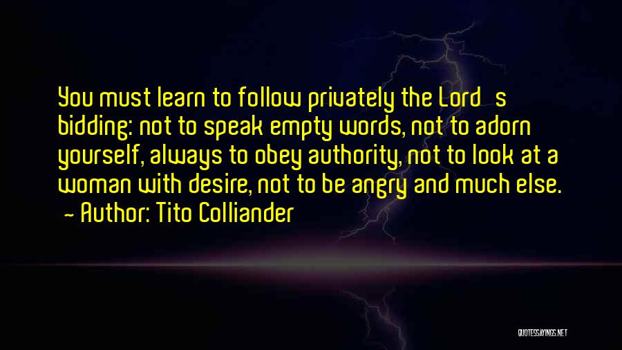 Angry Words Quotes By Tito Colliander