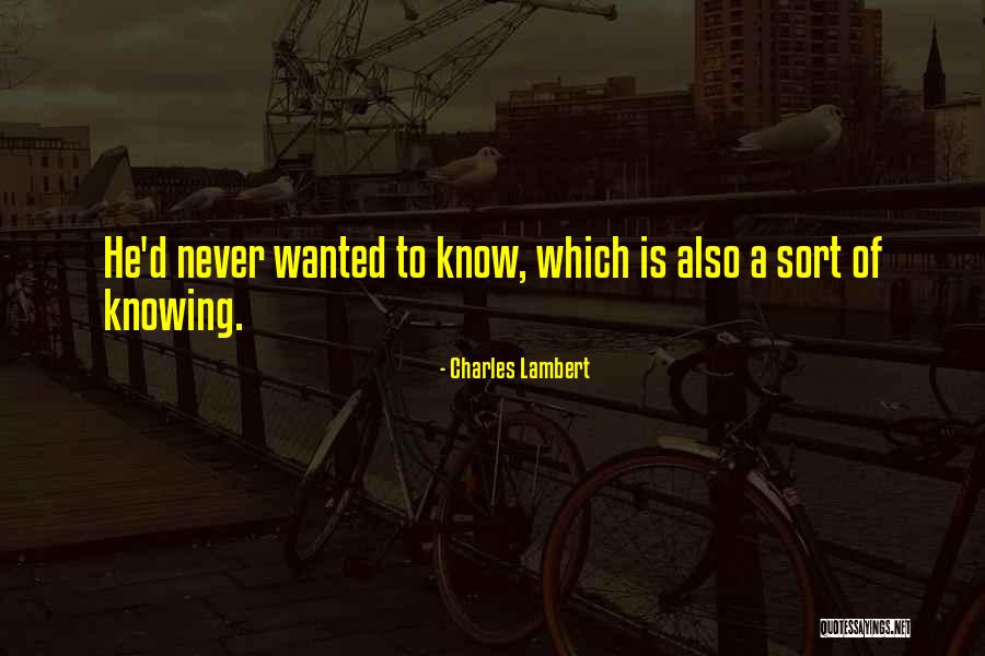 Anichini Pillows Quotes By Charles Lambert