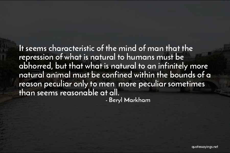 Animal Behavior Quotes By Beryl Markham