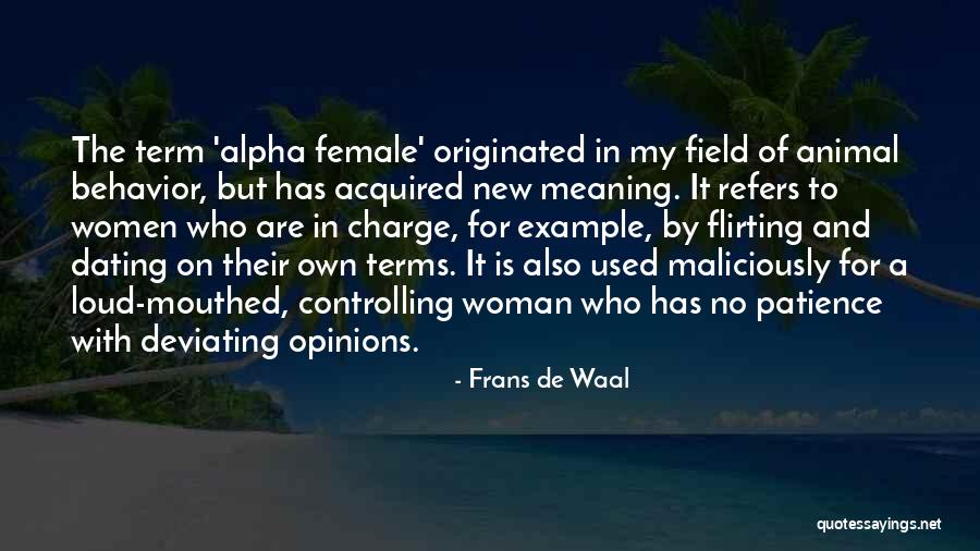 Animal Behavior Quotes By Frans De Waal