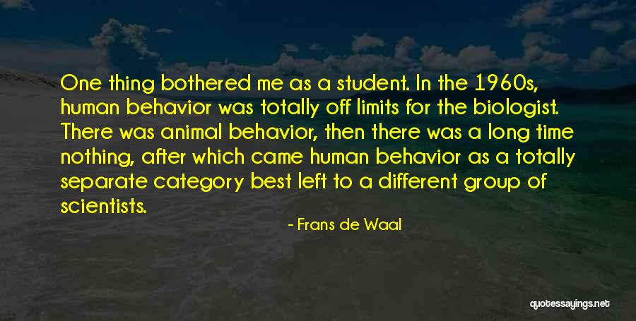 Animal Behavior Quotes By Frans De Waal