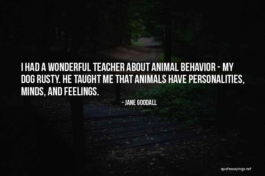 Animal Behavior Quotes By Jane Goodall