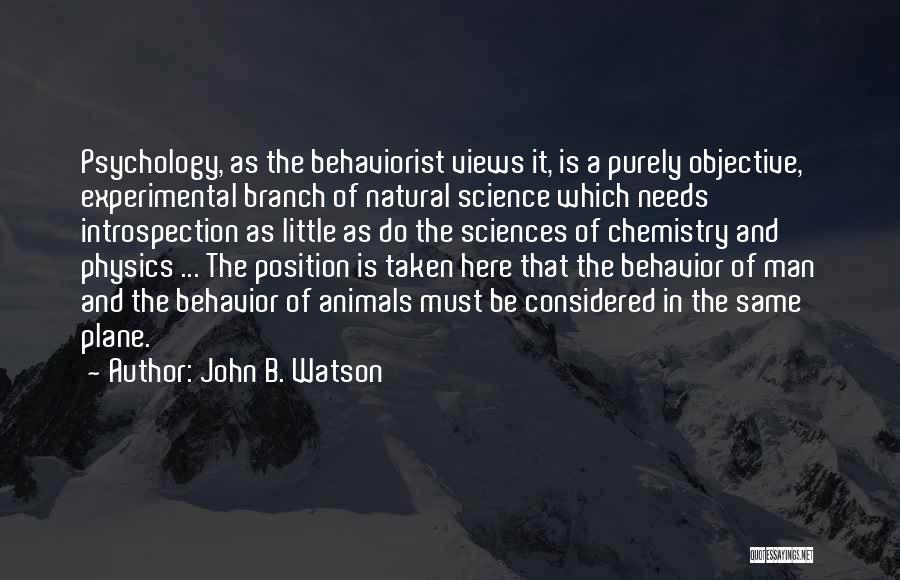 Animal Behavior Quotes By John B. Watson