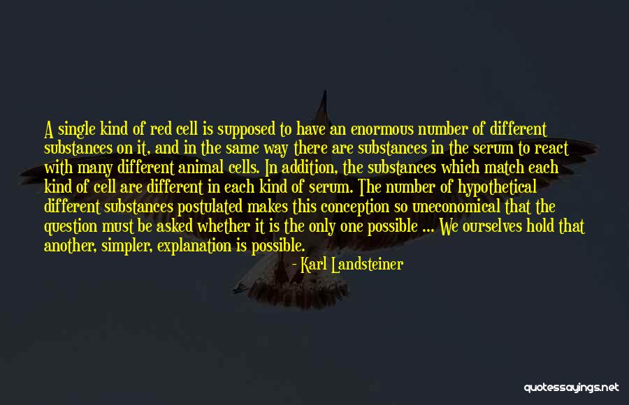 Animal Cells Quotes By Karl Landsteiner