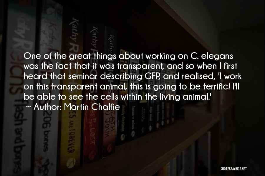 Animal Cells Quotes By Martin Chalfie