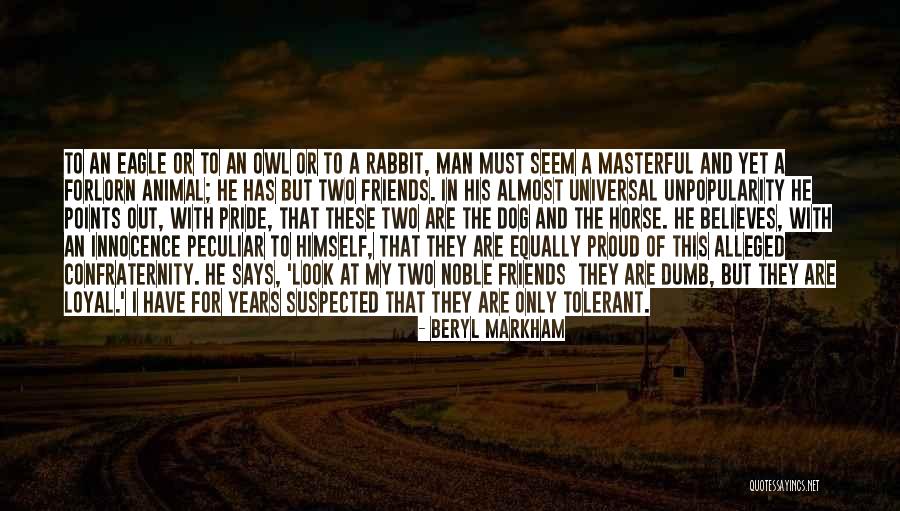 Animal Companionship Quotes By Beryl Markham Animal Companionship Quotes By Beryl Markham
