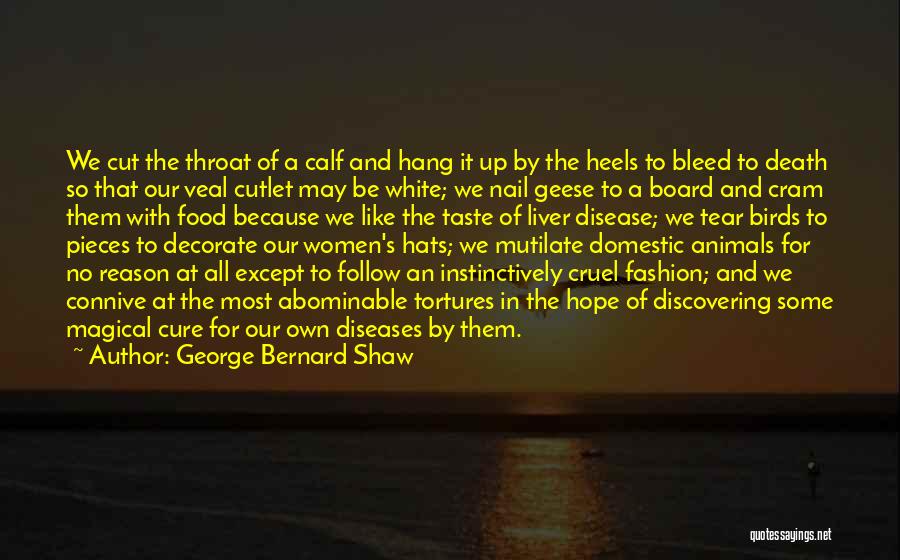 Animal Death Quotes By George Bernard Shaw