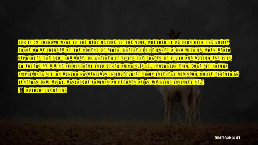 Animal Death Quotes By Lucretius