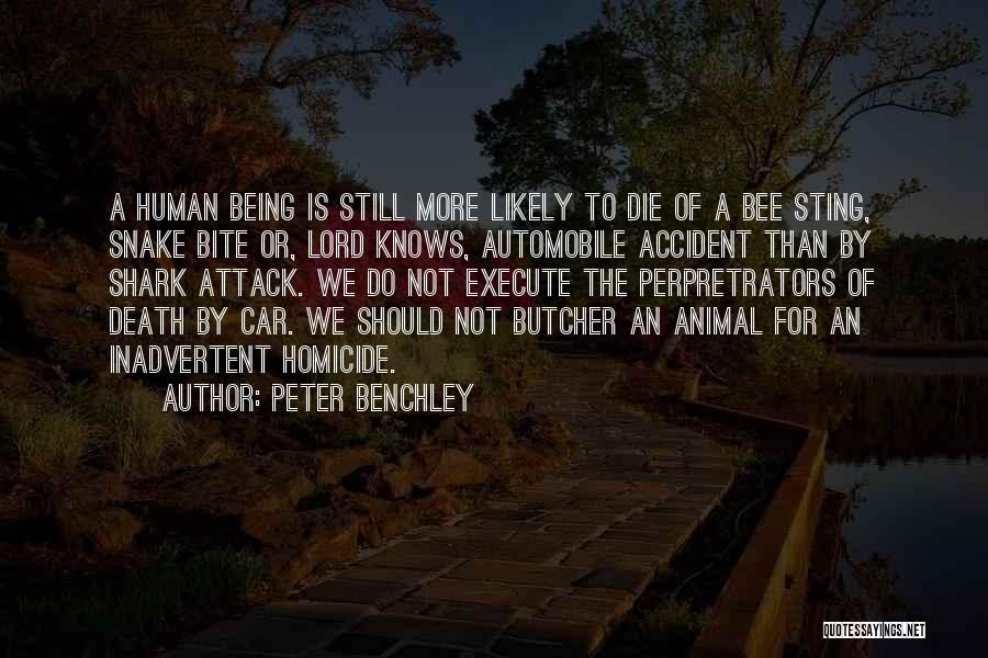 Animal Death Quotes By Peter Benchley