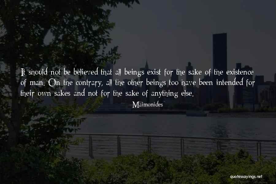 Animal Existence Quotes By Maimonides Animal Existence Quotes By Maimonides