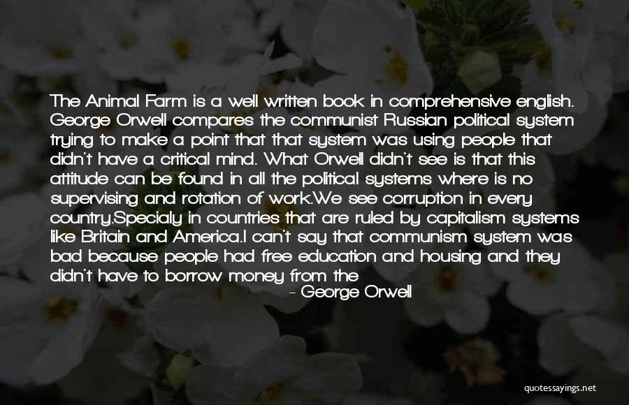 Animal Farm Work Quotes By George Orwell Animal Farm Work Quotes By George Orwell