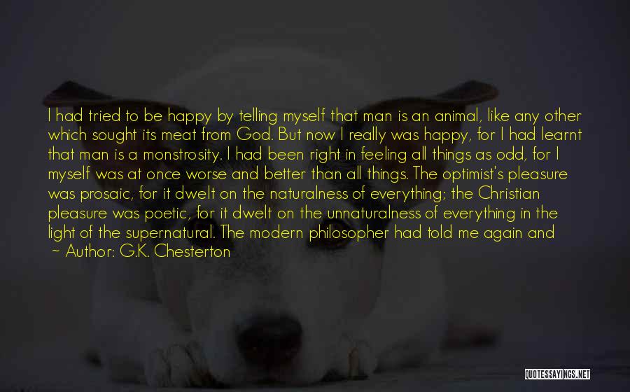 Animal Joy Quotes By G.K. Chesterton