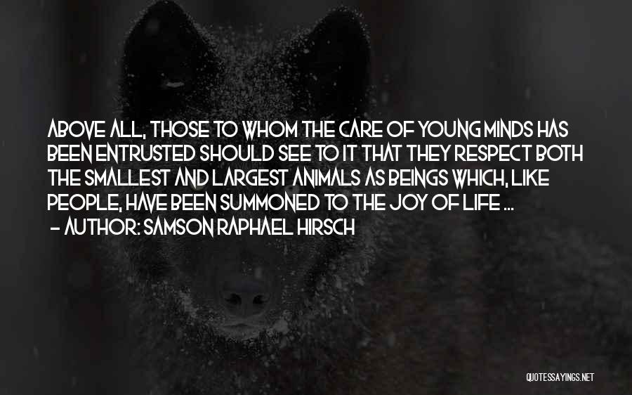 Animal Joy Quotes By Samson Raphael Hirsch