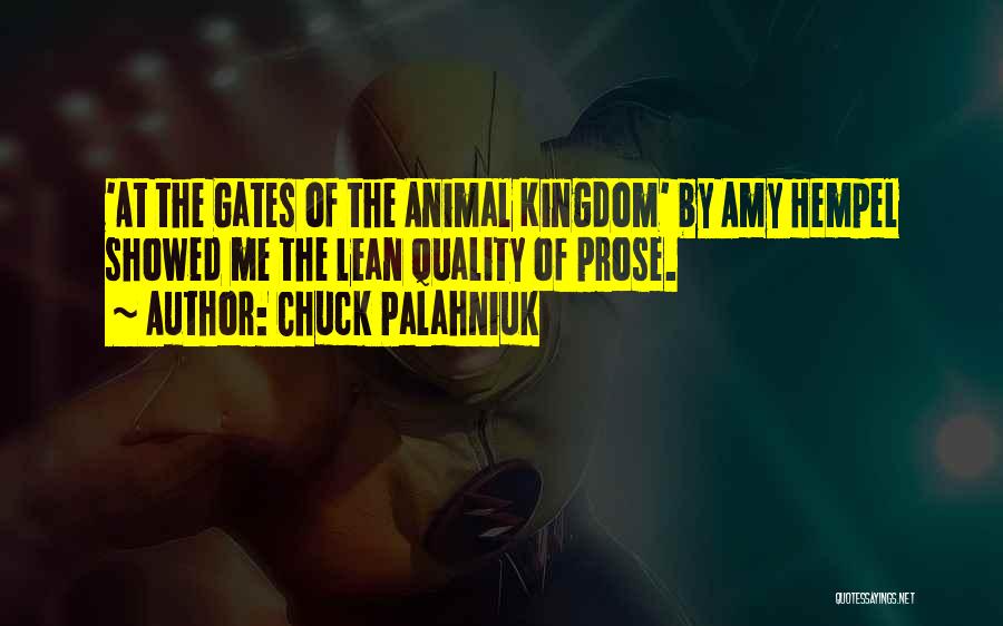 Animal Kingdom Quotes By Chuck Palahniuk