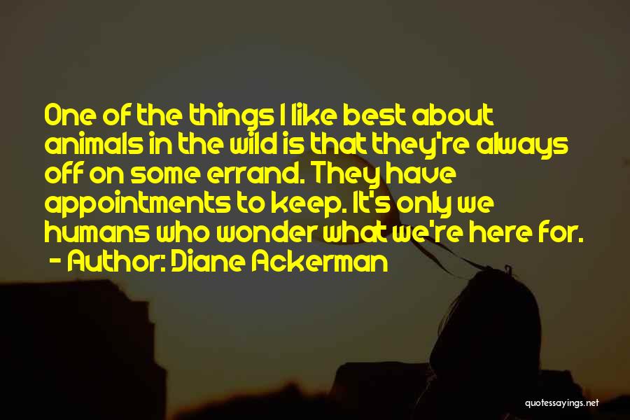 Animal Like Humans Quotes By Diane Ackerman