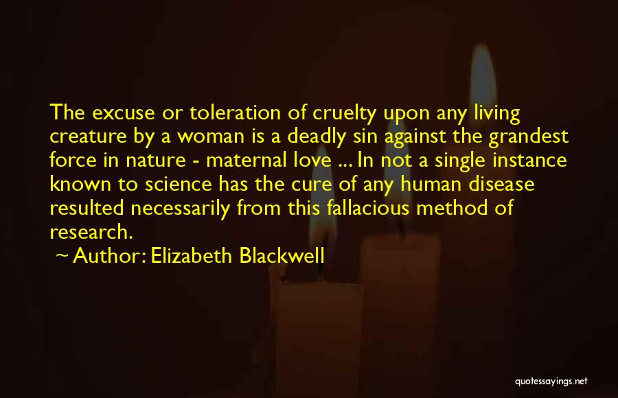 Animal Research Quotes By Elizabeth Blackwell