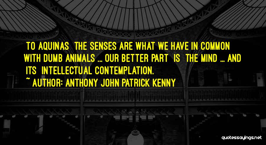 Animal Senses Quotes By Anthony John Patrick Kenny