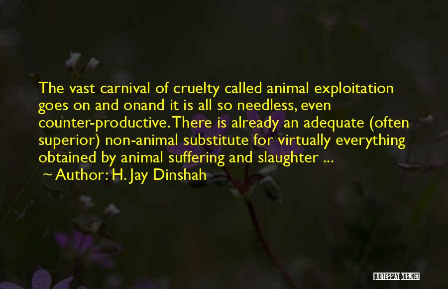 Animal Slaughter Quotes By H. Jay Dinshah