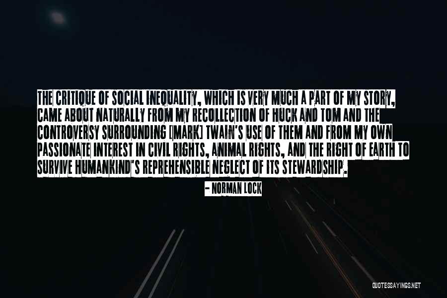 Animal Story Quotes By Norman Lock