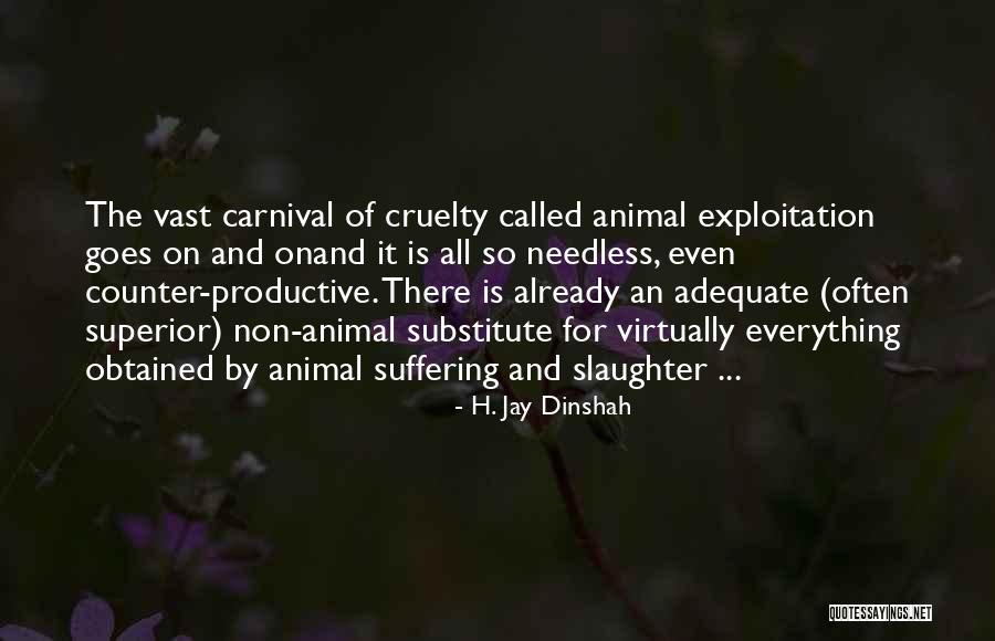 Animal Suffering Quotes By H. Jay Dinshah Animal Suffering Quotes By H. Jay Dinshah