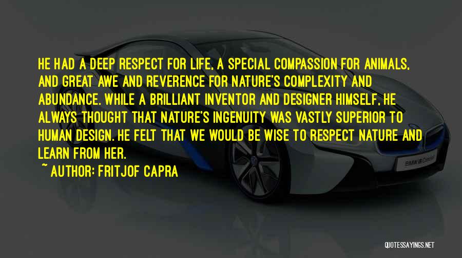 Animals And Compassion Quotes By Fritjof Capra