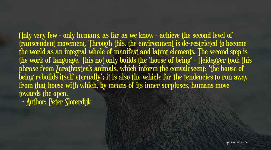 Animals And Environment Quotes By Peter Sloterdijk
