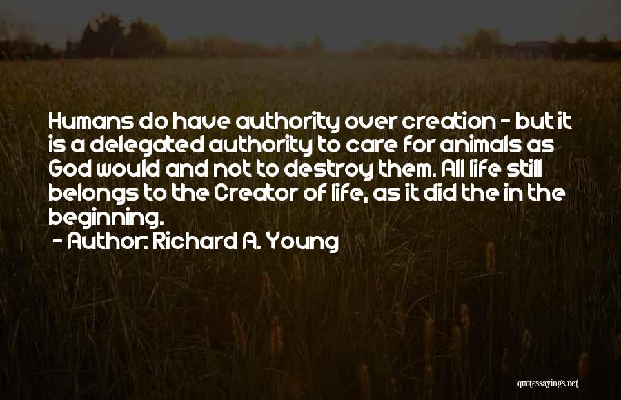 Animals And Humans Quotes By Richard A. Young