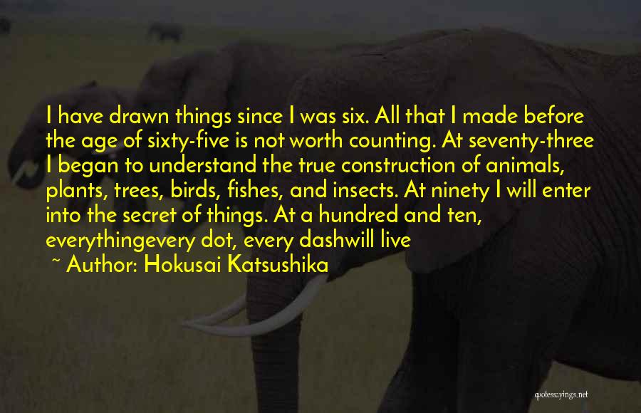 Animals And Plants Quotes By Hokusai Katsushika