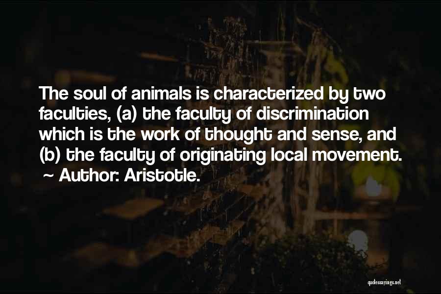 Animals And Soul Quotes By Aristotle.