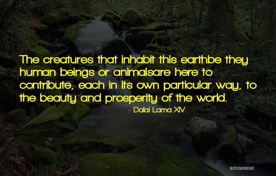 Animals Beauty Quotes By Dalai Lama XIV Animals Beauty Quotes By Dalai Lama XIV