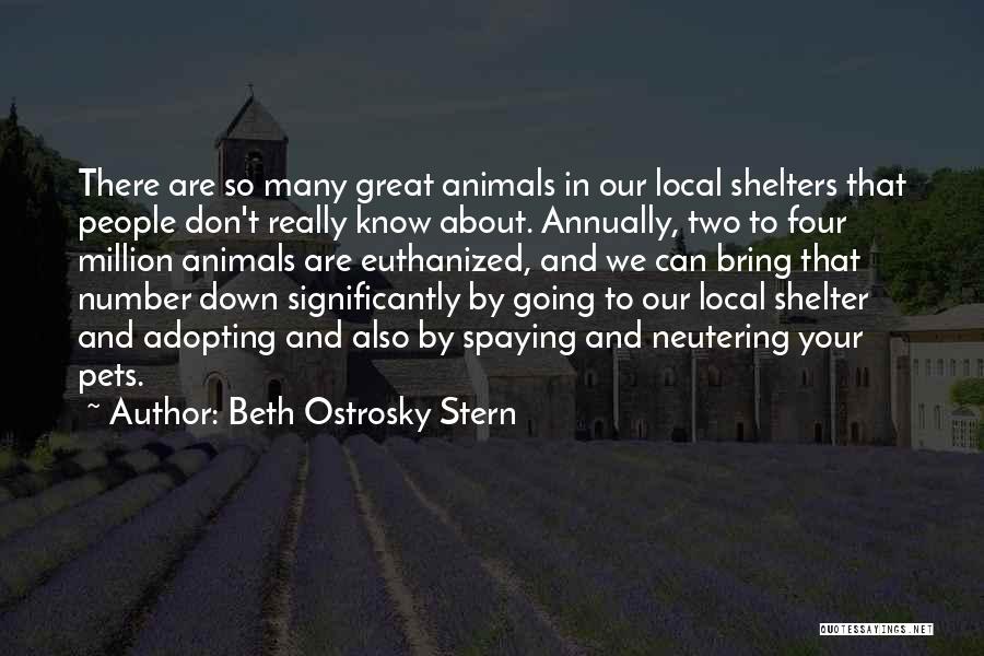 Animals In Shelters Quotes By Beth Ostrosky Stern