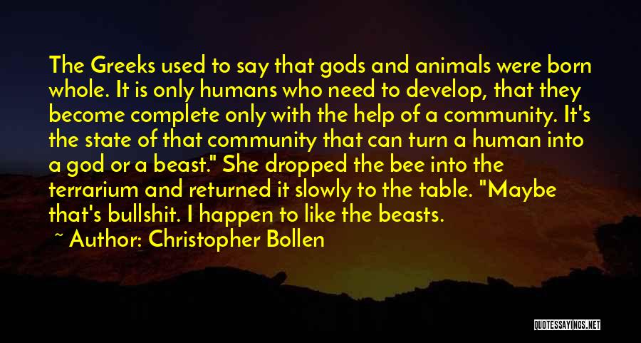 Animals Just Born Quotes By Christopher Bollen