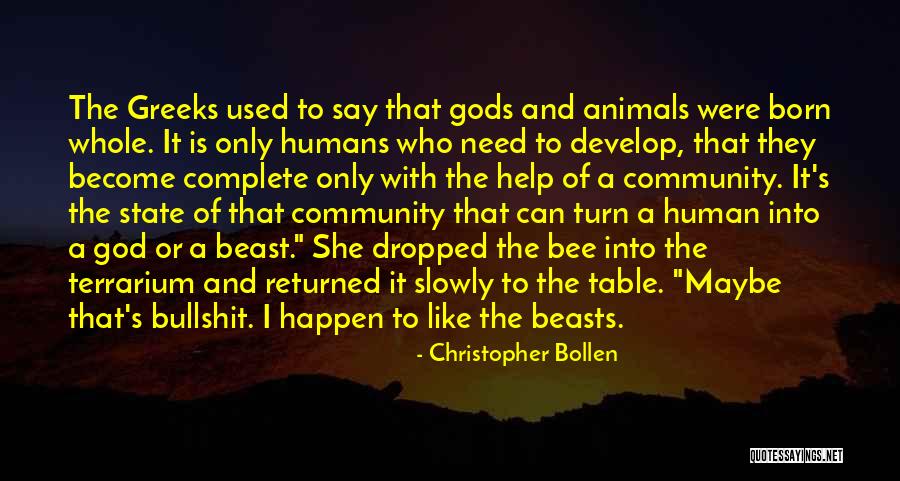 Animals Just Born Quotes By Christopher Bollen