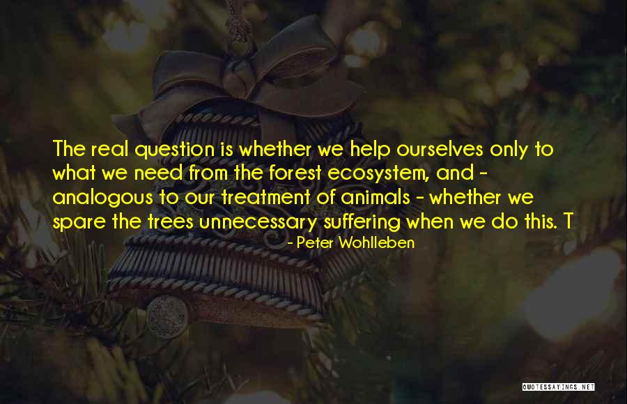 Animals They Need Us And We Need Them Quotes By Peter Wohlleben Animals They Need Us And We Need Them Quotes By Peter Wohlleben
