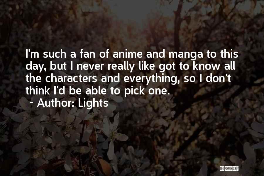 Anime Characters Quotes By Lights